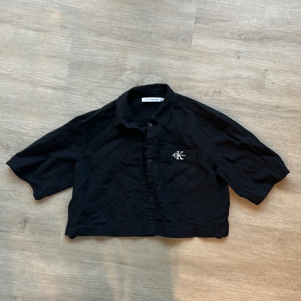 Calvin Klein jeans cropped shirt